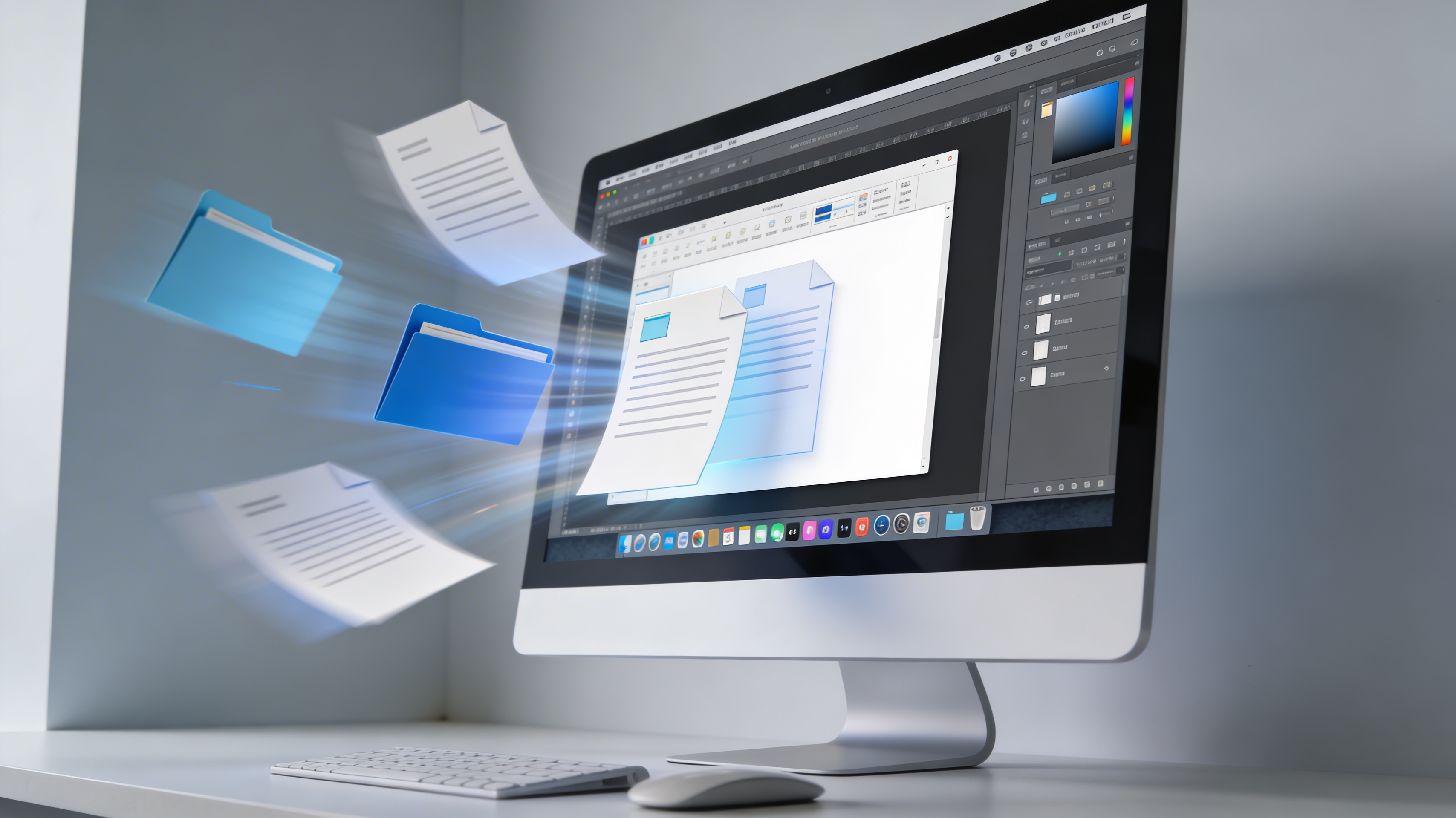 File Bridge feature in Kolbo desktop app showing drag and drop media trimming